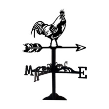 Small Metal Weathervane Decorative Weather Vane for Farmhouse Courtyar