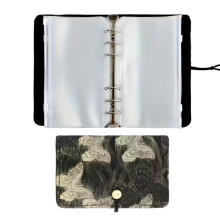 Portable Knitting Tool Organiser-black golden butterf