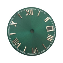 Roman Numerals Dial 28.5mm Vintage Metal Watch Dial for NH35 Movement