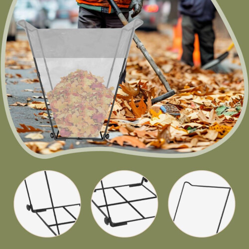 Trash Bag Holder Multi Use Garbage Bag Holder Frame for Outside Garden 2