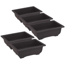 5x Flower Pots with Drainage Holes Planters for Garden Office Indoor O