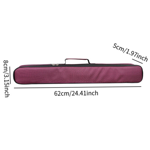 Flute Carrying Bag Hold 2 Flutes Practical Reusable Bamboo Flute Stora 1