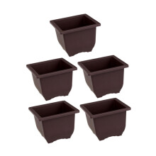 5x Flower Pots with Drainage Holes Planters for Garden Office Indoor O