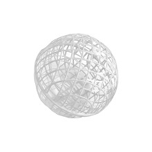 Rolling Round Cage For Easy Movement And Ventilation-White 30cm