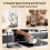 360 Degree Rotating Pot Lid Stand For Kitchen-1-tier C 5