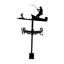 Metal Weathervane Vintage Retro Iron Art Ornament for Courtyard Terrac