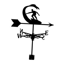 Metal Weathervane Vintage Retro Iron Art Ornament for Courtyard Terrac