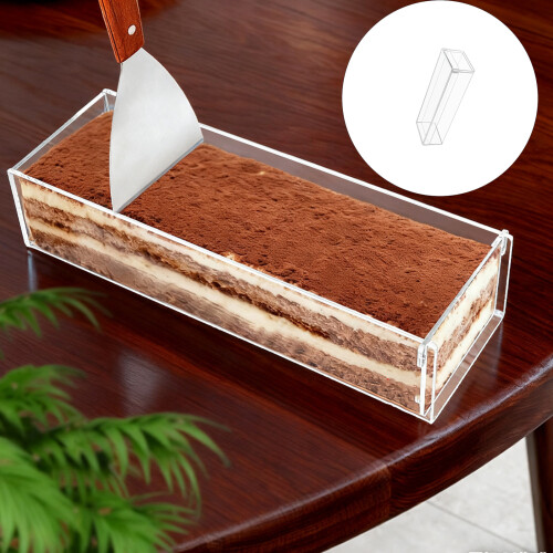 Clear View Acrylic Cake Storage for Showcasing Mousses and 1