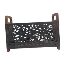 Wood Magazine Rack Farmhouse Rustic Mail Organizer for Mails Books Env