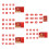 24Pcs Handmade Red Paper Cuttings Window Clings-Junior version 2