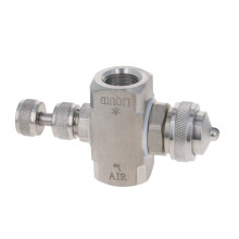 304 Stainless Steel Air Atomizing Nozzle 1/4 BSPT Female Thread 130 Round Mist Spray
