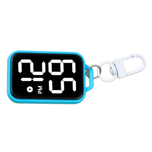 Portable Keychain Electronic Clock For School Exams-Lake Blue