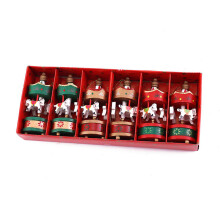 Set van 6 gebruiksvriendelijke kleine carrouselornamenten,