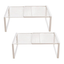 Adjustable Closet Shelf Organizers Practical Iron Flat Metal-4