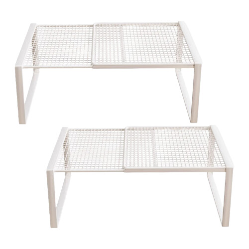 Adjustable Closet Shelf Organizers Practical Iron Flat Metal-4