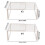 Space Saving Closet Organizers Shelf Set With Nonslip Edges-1 2