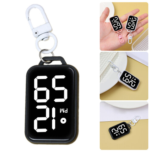 Compacts Digital Keychain Watch For Students-Pink color 2