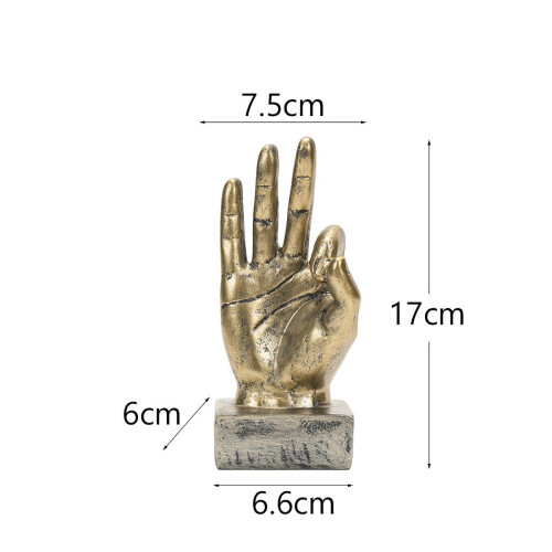 Funny Finger Gesture Statue Desk Decoration for Fireplace Tabletop Far 1