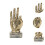 Funny Finger Gesture Statue Desk Decoration for Fireplace Tabletop Far 3