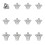 Flare Pro Alloy Football Studs 12 Pack 1