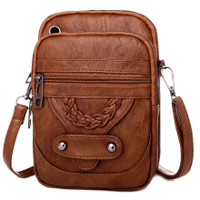 Crossbody Cell Phone Bag Small PU Leather Purse for Women Men with Multi Pockets and Adjustable Strap