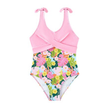 Swimsuit For Girls One Piece Tie Dye Swimwear Big Kids Rainbow Color Beachwear Bathing Suit