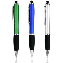 3-Pc 2-in-1 Universal Stylus Pen Set w/ Ballpoint, Compatible with iPad, iPhone, Samsung & More – Green/Blue/Silver