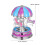 Carillon a giostra color lavanda con 3 cavalli 8
