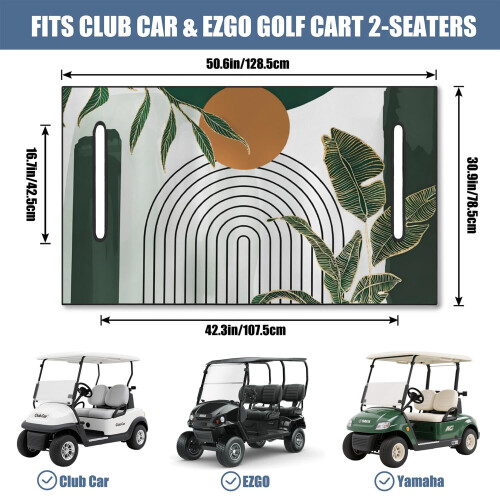 Capa para assento de carrinho de golfe em microfibra, 130 x 79 cm (51 x 31 polegadas) 2