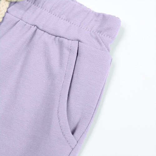 Short violet d'été en coton doux pour petites filles (6 mois) 2