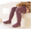 Calcetines altos de algodón para niñas, medias de uniforme abrigadas. 7