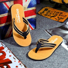 Mens Slippers Men Summer Flip Flops Shoes Sandals Male Slipper Flip-flops Flip Flops for Men Black 43