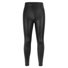 Kids Girls Athletic Dance Leggings Yoga Compression Pants Fitness Dance Pants Solid Color Sports Long Pants Black