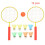 Kids' lightweight badminton racket set - 2 pcs, ages 5–12 1