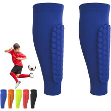Shin Defender Shin Guards Kids, Soccer Shin Guards with Honeycomb Pads | Lightweight for Youth & Kids, Adult