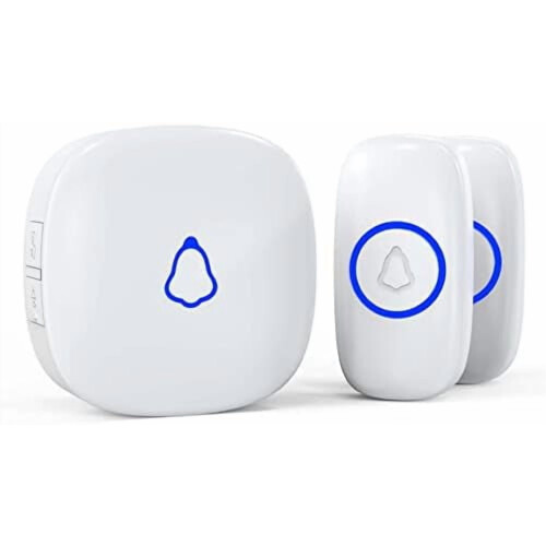 Wireless Doorbell Waterproof 1000ft Range 2 Remotes