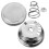 OUNONA Manual Pasta Maker Replacement Knob Accessory Silver Metal for Switch Use 6