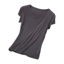 Women's Modal Sleepshirt Soft Stretchy Loungewear Top Basic Short Sleeve Pajama Tee Comfortable Round Neck Sleepwear M-4XL Sizes