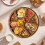 Wood Puzzle Serving Tray with 8 Removable Compartments 11.8 4