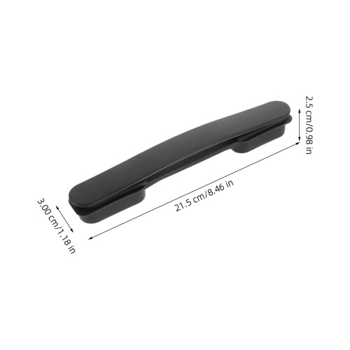 OUNONA 2 Pcs Plastic Luggage Handles Pull Grip Replacement Travel Black 1