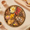 Wood Puzzle Serving Tray with 8 Removable Compartments 11.8 5