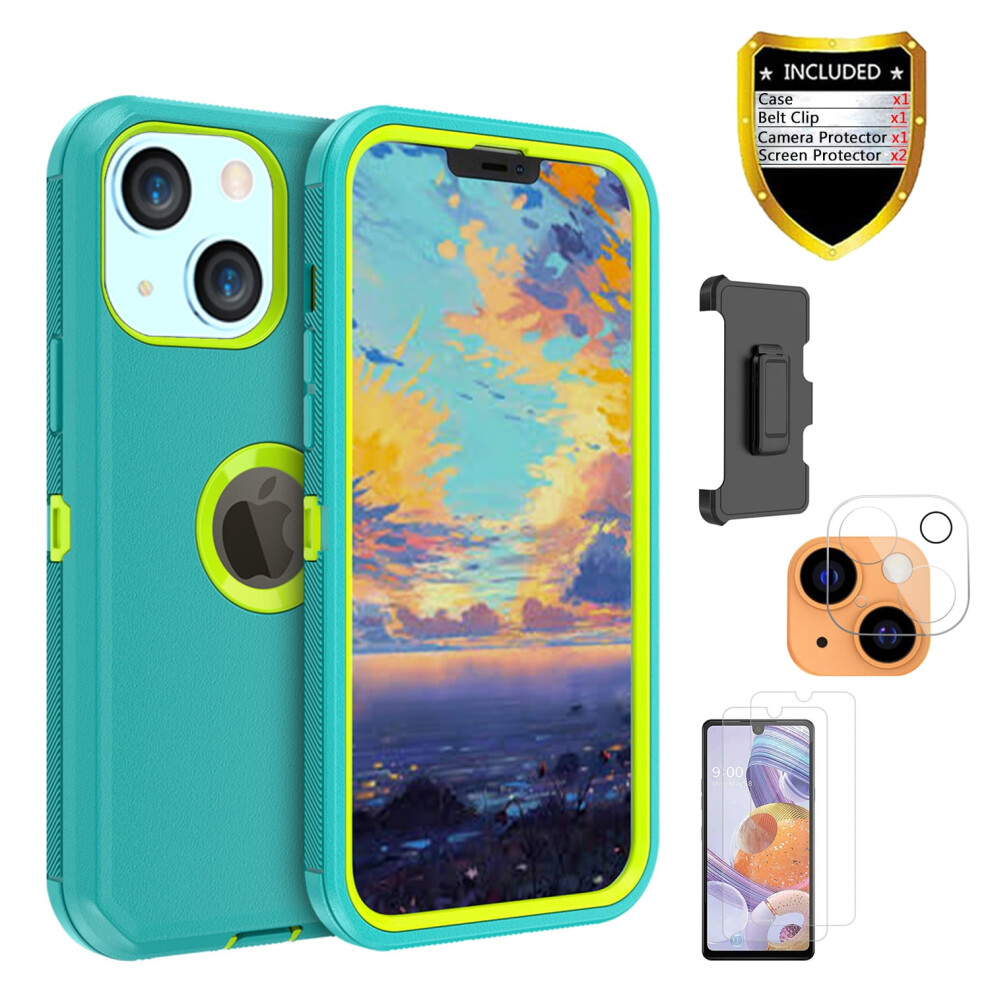 Iphone 13 Case With Screen Protector Belt Clip And Lens 9193271347262