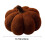 Coussin décoratif citrouille 3D marron 35 cm (1 pièce) 3