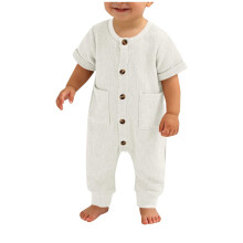 Kids' Fall/Winter Waffle Knit Cotton Romper – Soft, Breathable One-Piece for Daily Wear, Travel, Home, Holiday & Party | Compatible with Baby Sizes