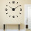 Oversized Large Wall Clock Big Clocks for Living Room Black 8