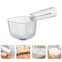 Tasse à mesurer de cuisine OUNONA en plastique blanc avec graduations fines pour une lecture précise et un nettoyage facile (1 tasse)