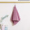 Lila Samt-Badetuch, 76 x 35,5 cm, Korallenfleece 2