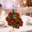 Centre de table de fleurs artificielles marron 5
