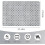 Antislip douchemat 90x60cm TPE met zuignappen 5
