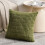 Μαξιλαροθήκες σε πράσινο χρώμα σε χρώμα boho moss, 16x16 ίντσες, συσκευασία των 4 2